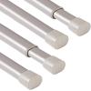imageHVERSAILTEX 2 Pack Spring Tension Curtain Rods 3660 Inch Lightweight Tensions Rods Securely in Place Easy to useInstall for KitchenBathroomWardrobe Durable Sturdy Rods WhiteNickel