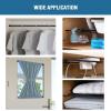 imageHVERSAILTEX 2 Pack Spring Tension Curtain Rods 3660 Inch Lightweight Tensions Rods Securely in Place Easy to useInstall for KitchenBathroomWardrobe Durable Sturdy Rods WhiteBlack
