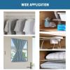 imageHVERSAILTEX 2 Pack Spring Tension Curtain Rods 3660 Inch Lightweight Tensions Rods Securely in Place Easy to useInstall for KitchenBathroomWardrobe Durable Sturdy Rods WhiteNickel