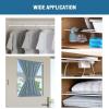 imageHVERSAILTEX 2 Pack Spring Tension Curtain Rods 3660 Inch Lightweight Tensions Rods Securely in Place Easy to useInstall for KitchenBathroomWardrobe Durable Sturdy Rods WhiteWhite