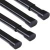 imageHVERSAILTEX 2 Pack Spring Tension Curtain Rods 3660 Inch Lightweight Tensions Rods Securely in Place Easy to useInstall for KitchenBathroomWardrobe Durable Sturdy Rods WhiteBlack