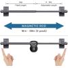 imageHVERSAILTEX 4 Pack Magnetic Curtain Rods for Metal Doors MultiUse Adjustable Rods Tool Free for Iron and Steel Place 12quot Diameter with Petite Ball Finials 9quot16quot WhitePewter
