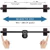 imageHVERSAILTEX 4 Pack Magnetic Curtain Rods for Metal Doors MultiUse Adjustable Rods Tool Free for Iron and Steel Place 12quot Diameter with Petite Ball Finials 9quot16quot WhiteCocoa