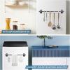 imageHVERSAILTEX 4 Pack Magnetic Curtain Rods for Metal Doors MultiUse Adjustable Rods Tool Free for Iron and Steel Place 12quot Diameter with Petite Ball Finials 9quot16quot WhitePewter
