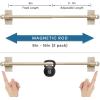 imageHVERSAILTEX 4 Pack Magnetic Curtain Rods for Metal Doors MultiUse Adjustable Rods Tool Free for Iron and Steel Place 12quot Diameter with Petite Ball Finials 9quot16quot WhiteChampagne Gold