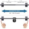 imageHVERSAILTEX 4 Pack Magnetic Curtain Rods for Metal Doors MultiUse Adjustable Rods Tool Free for Iron and Steel Place 12quot Diameter with Petite Ball Finials 9quot16quot WhitePewter