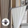 imageHVERSAILTEX 4 Pack Magnetic Curtain Rods for Metal Doors MultiUse Adjustable Rods Tool Free for Iron and Steel Place 12quot Diameter with Petite Ball Finials 9quot16quot WhitePewter