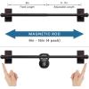 imageHVERSAILTEX 4 Pack Magnetic Curtain Rods for Metal Doors MultiUse Adjustable Rods Tool Free for Iron and Steel Place 12quot Diameter with Petite Ball Finials 9quot16quot WhiteCocoa