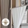 imageHVERSAILTEX 4 Pack Magnetic Curtain Rods for Metal Doors MultiUse Adjustable Rods Tool Free for Iron and Steel Place 12quot Diameter with Petite Ball Finials 9quot16quot WhiteChampagne Gold