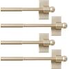 imageHVERSAILTEX 4 Pack Magnetic Curtain Rods for Metal Doors MultiUse Adjustable Rods Tool Free for Iron and Steel Place 12quot Diameter with Petite Ball Finials 9quot16quot WhiteChampagne Gold