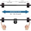 imageHVERSAILTEX 4 Pack Magnetic Curtain Rods for Metal Doors MultiUse Adjustable Rods Tool Free for Iron and Steel Place 12quot Diameter with Petite Ball Finials 9quot16quot WhiteCocoa