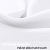 imageHVERSAILTEX 4 Panels Blackout Curtain Valances for Kitchen WindowsLiving RoomBathroom Privacy Protection Rod Pocket Decoration Scalloped Winow Valance Curtains 52quot W x 18quot L NavyPure White