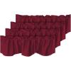 imageHVERSAILTEX 4 Panels Blackout Curtain Valances for Kitchen WindowsLiving RoomBathroom Privacy Protection Rod Pocket Decoration Scalloped Winow Valance Curtains 52quot W x 18quot L NavyBurgundy