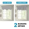 imageHVERSAILTEX 4 Panels Blackout Curtain Valances for Kitchen WindowsLiving RoomBathroom Privacy Protection Rod Pocket Decoration Scalloped Winow Valance Curtains 52quot W x 18quot L NavyDove Gray