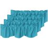 imageHVERSAILTEX 4 Panels Blackout Curtain Valances for Kitchen WindowsLiving RoomBathroom Privacy Protection Rod Pocket Decoration Scalloped Winow Valance Curtains 52quot W x 18quot L NavyTurquoise Blue
