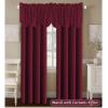 imageHVERSAILTEX 4 Panels Blackout Curtain Valances for Kitchen WindowsLiving RoomBathroom Privacy Protection Rod Pocket Decoration Scalloped Winow Valance Curtains 52quot W x 18quot L NavyBurgundy