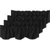 imageHVERSAILTEX 4 Panels Blackout Curtain Valances for Kitchen WindowsLiving RoomBathroom Privacy Protection Rod Pocket Decoration Scalloped Winow Valance Curtains 52quot W x 18quot L NavyJet Black