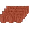 imageHVERSAILTEX 4 Panels Blackout Curtain Valances for Kitchen WindowsLiving RoomBathroom Privacy Protection Rod Pocket Decoration Scalloped Winow Valance Curtains 52quot W x 18quot L NavyOrange