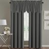imageHVERSAILTEX 4 Panels Blackout Curtain Valances for Kitchen WindowsLiving RoomBathroom Privacy Protection Rod Pocket Decoration Scalloped Winow Valance Curtains 52quot W x 18quot L NavyCharcoal Gray