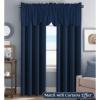 imageHVERSAILTEX 4 Panels Blackout Curtain Valances for Kitchen WindowsLiving RoomBathroom Privacy Protection Rod Pocket Decoration Scalloped Winow Valance Curtains 52quot W x 18quot L NavyNavy