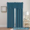 imageHVERSAILTEX 4 Panels Blackout Curtain Valances for Kitchen WindowsLiving RoomBathroom Privacy Protection Rod Pocket Decoration Scalloped Winow Valance Curtains 52quot W x 18quot L NavyDark Teal