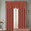 imageHVERSAILTEX 4 Panels Blackout Curtain Valances for Kitchen WindowsLiving RoomBathroom Privacy Protection Rod Pocket Decoration Scalloped Winow Valance Curtains 52quot W x 18quot L NavyOrange