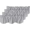 imageHVERSAILTEX 4 Panels Blackout Curtain Valances for Kitchen WindowsLiving RoomBathroom Privacy Protection Rod Pocket Decoration Scalloped Winow Valance Curtains 52quot W x 18quot L NavyDove Gray