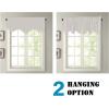 imageHVERSAILTEX 4 Panels Blackout Curtain Valances for Kitchen WindowsLiving RoomBathroom Privacy Protection Rod Pocket Decoration Scalloped Winow Valance Curtains 52quot W x 18quot L NavyStone