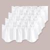 imageHVERSAILTEX 4 Panels Blackout Curtain Valances for Kitchen WindowsLiving RoomBathroom Privacy Protection Rod Pocket Decoration Scalloped Winow Valance Curtains 52quot W x 18quot L NavyPure White
