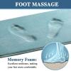 imageHVERSAILTEX Bath Mat Memory Foam Set Bathroom Rug Set Flannel Velvety Bath Mat Luxury Extra Soft and Absorbent Non Slip Rugs for BathroomBedroom Washable2 Pack 20quotx 32quot 17quotx 24quot GreyEggshell Blue