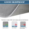 imageHVERSAILTEX Bath Mat Memory Foam Set Bathroom Rug Set Flannel Velvety Bath Mat Luxury Extra Soft and Absorbent Non Slip Rugs for BathroomBedroom Washable2 Pack 20quotx 32quot 17quotx 24quot GreyGrey