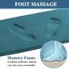 imageHVERSAILTEX Bath Mat Memory Foam Set Bathroom Rug Set Flannel Velvety Bath Mat Luxury Extra Soft and Absorbent Non Slip Rugs for BathroomBedroom Washable2 Pack 20quotx 32quot 17quotx 24quot GreyDark Teal