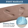 imageHVERSAILTEX Bath Mat Memory Foam Set Bathroom Rug Set Flannel Velvety Bath Mat Luxury Extra Soft and Absorbent Non Slip Rugs for BathroomBedroom Washable2 Pack 20quotx 32quot 17quotx 24quot GreyTaupe