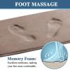 imageHVERSAILTEX Bath Mat Memory Foam Set Bathroom Rug Set Flannel Velvety Bath Mat Luxury Extra Soft and Absorbent Non Slip Rugs for BathroomBedroom Washable2 Pack 20quotx 32quot 17quotx 24quot GreyTaupe