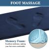 imageHVERSAILTEX Bath Mat Memory Foam Set Bathroom Rug Set Flannel Velvety Bath Mat Luxury Extra Soft and Absorbent Non Slip Rugs for BathroomBedroom Washable2 Pack 20quotx 32quot 17quotx 24quot GreyNavy