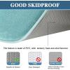 imageHVERSAILTEX Bath Mat Memory Foam Set Bathroom Rug Set Flannel Velvety Bath Mat Luxury Extra Soft and Absorbent Non Slip Rugs for BathroomBedroom Washable2 Pack 20quotx 32quot 17quotx 24quot GreyEggshell Blue