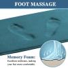 imageHVERSAILTEX Bath Mat Memory Foam Set Bathroom Rug Set Flannel Velvety Bath Mat Luxury Extra Soft and Absorbent Non Slip Rugs for BathroomBedroom Washable2 Pack 20quotx 32quot 17quotx 24quot GreyDark Teal