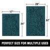 imageHVERSAILTEX Bath Mat for Bathroom Non Slip Chenille 20x32 Extra Soft and Absorbent Shaggy Rug Washable Dry Fast Plush Area Carpet Mat for Tub  Dark TealDark Teal