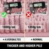 imageHVERSAILTEX Bath Mat for Bathroom Non Slip Chenille 20x32 Extra Soft and Absorbent Shaggy Rug Washable Dry Fast Plush Area Carpet Mat for Tub  Dark TealCoral Pink