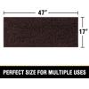imageHVERSAILTEX Bath Mat for Bathroom Non Slip Chenille 20x32 Extra Soft and Absorbent Shaggy Rug Washable Dry Fast Plush Area Carpet Mat for Tub  Dark TealChocolate