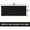 imageHVERSAILTEX Bath Mat for Bathroom Non Slip Chenille 20x32 Extra Soft and Absorbent Shaggy Rug Washable Dry Fast Plush Area Carpet Mat for Tub  Dark TealBlack