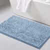 imageHVERSAILTEX Bath Mat for Bathroom Non Slip Chenille 20x32 Extra Soft and Absorbent Shaggy Rug Washable Dry Fast Plush Area Carpet Mat for Tub  Dark TealCool Blue