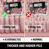 imageHVERSAILTEX Bath Mat for Bathroom Non Slip Chenille 20x32 Extra Soft and Absorbent Shaggy Rug Washable Dry Fast Plush Area Carpet Mat for Tub  Dark TealCoral Pink