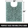 imageHVERSAILTEX Bath Mat for Bathroom Non Slip Chenille 20x32 Extra Soft and Absorbent Shaggy Rug Washable Dry Fast Plush Area Carpet Mat for Tub  Dark TealAqua Foam