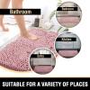 imageHVERSAILTEX Bath Mat for Bathroom Non Slip Chenille 20x32 Extra Soft and Absorbent Shaggy Rug Washable Dry Fast Plush Area Carpet Mat for Tub  Dark TealCoral Pink