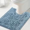 imageHVERSAILTEX Bath Mat for Bathroom Non Slip Chenille 20x32 Extra Soft and Absorbent Shaggy Rug Washable Dry Fast Plush Area Carpet Mat for Tub  Dark TealCool Blue