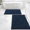 imageHVERSAILTEX Bath Mat for Bathroom Non Slip Chenille 20x32 Extra Soft and Absorbent Shaggy Rug Washable Dry Fast Plush Area Carpet Mat for Tub  Dark TealNavy