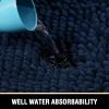 imageHVERSAILTEX Bath Mat for Bathroom Non Slip Chenille 20x32 Extra Soft and Absorbent Shaggy Rug Washable Dry Fast Plush Area Carpet Mat for Tub  Dark TealNavy