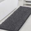 imageHVERSAILTEX Bath Mat for Bathroom Non Slip Chenille 20x32 Extra Soft and Absorbent Shaggy Rug Washable Dry Fast Plush Area Carpet Mat for Tub  Dark TealGrey