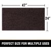 imageHVERSAILTEX Bath Mat for Bathroom Non Slip Chenille 20x32 Extra Soft and Absorbent Shaggy Rug Washable Dry Fast Plush Area Carpet Mat for Tub  Dark TealChocolate